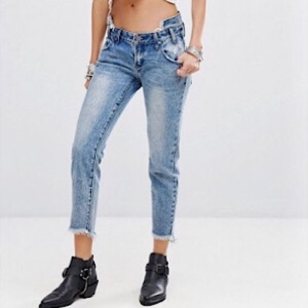 One Teaspoon Blue Society Freebirds Skinny Jeans
